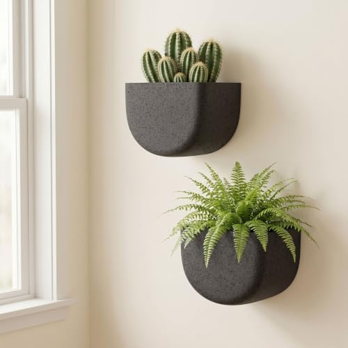 Asnext 2 Pack Indoor Wall Planter, 7 Inch Wall Planter Pot - Image 2