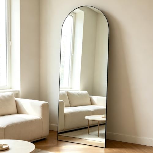 Arched Full Length Mirror, Wall Mounted or Leaning Dressing Mirror, Wall Mirror - Image 2