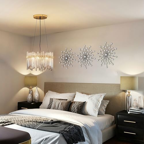 ZEXUIRU 3 Set Black Starburst Wall Art - Image 6