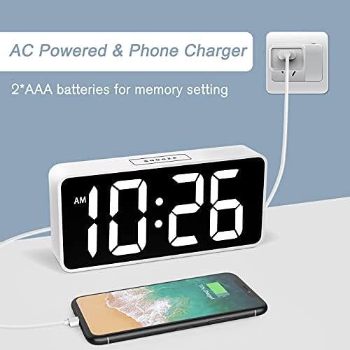 Welgo 7.5 Inch Huge Digital Alarm Clock - Image 3