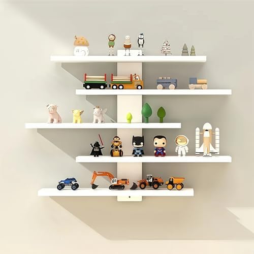 5-Tier Trinket Shelf, Wall Display Shelf by HUHUJIA