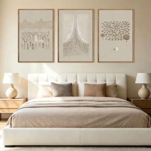 BINCUE Extra Large Jesus Wall Art Framed Jesus and Lamb Wall Painting - Image 4