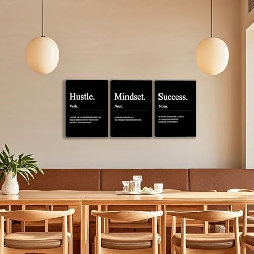 3 Panel Print Canvas Wall Art Motivational Office Wall Decor Painting - Image 7