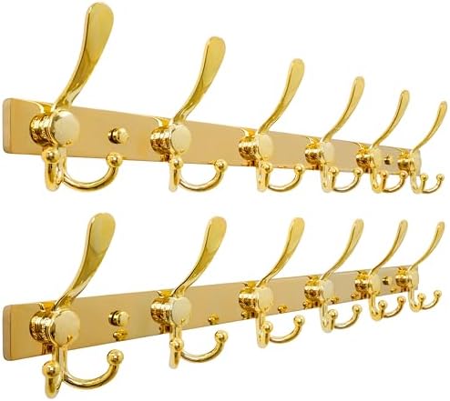 Dseap Coat Rack Wall Mount 24 Inch, Heavy Duty 12-Gauge Base vs Flimsy 1mm by Dseap