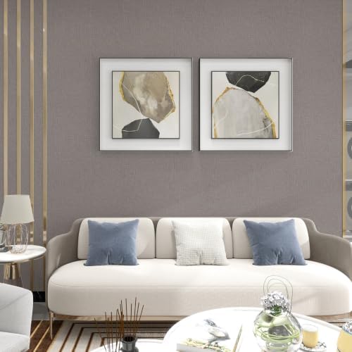 Dark Gray Grasscloth Peel and Stick Wallpaper 15.7"x200" - Image 4