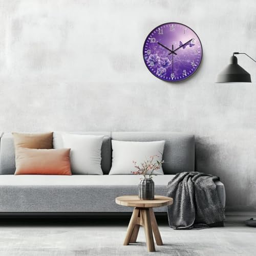 8 inch Decorative Wall Clock Battery Operated - Image 5