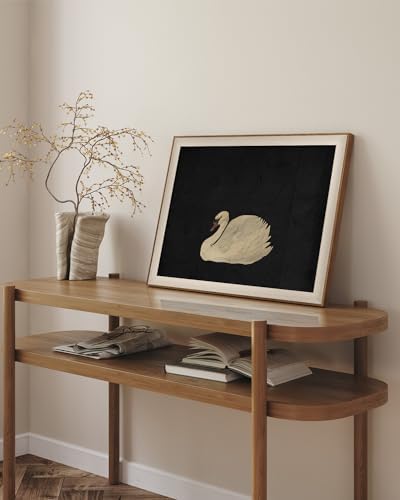 VIYYIEA Framed Zwaan Swan Wall Art, Vintage Animal Artwork, 20×16 Inch - Image 3