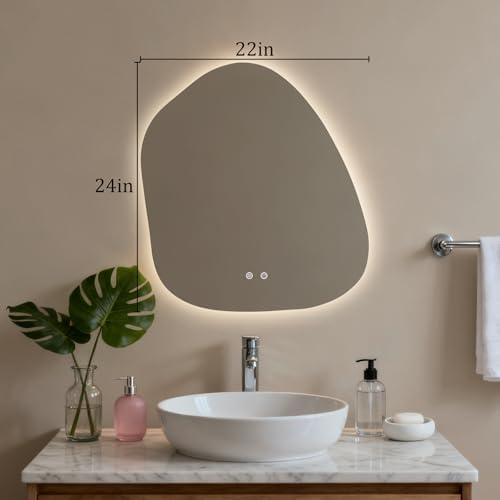 HOMECOOKIN LED Irregular Bathroom Mirror - Image 6