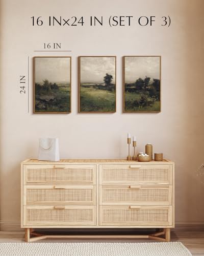 InSimSea Oversized Vintage Landscape Art, Field Picture - Image 5