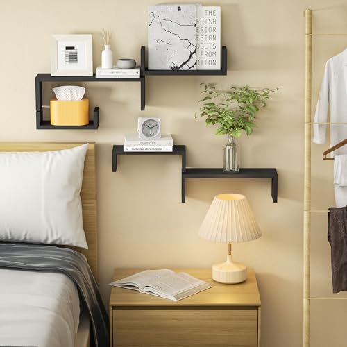 SRIWATANA Black Floating Shelves - Image 4