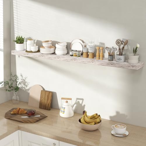 Acovy 55 Inch Floating Shelves for Wall 1 Pack, Wall Mounted Floating Shelf - Image 2