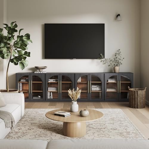 BELLEZE Jagger Set of 4 32.5" TV Stand & Entertainment Centers by BELLEZE