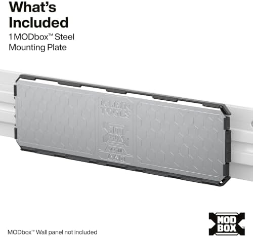 KLEIN TOOLS 54862MB MODbox Steel Mounting Plate, Modular Wall Panel Accessory - Image 2