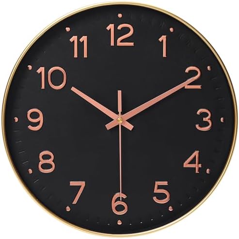 MEIRED Wall Clock 12 Inch Silent Non Ticking Battery Operated Round Wall Clock by MEIRED