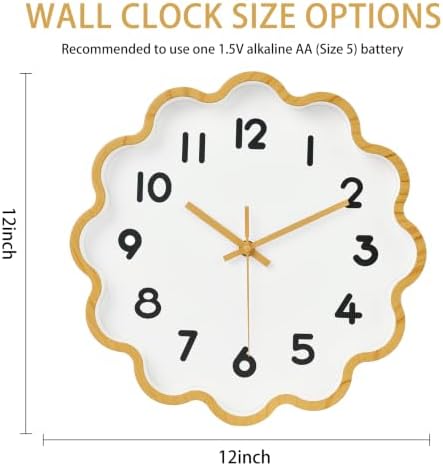 HZDHCLH Wall Clocks Battery Operated 12 Inch Cloud Shaped Wall Clock Silent Non - Image 5