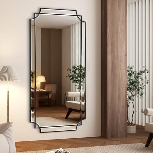 HQiJun Black Full Length Mirror - Image 3