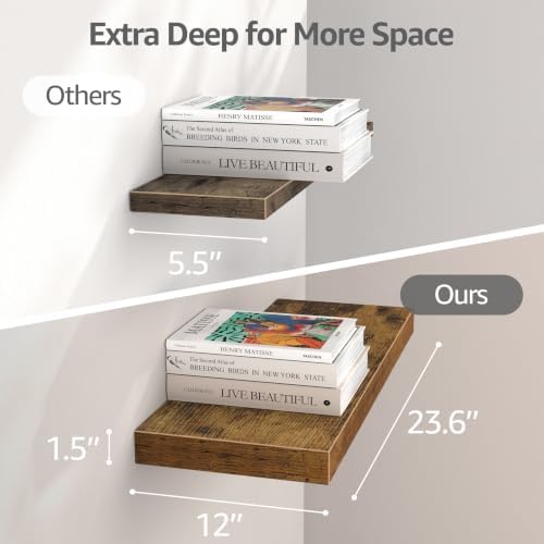 QEEIG 12" Deep Floating Shelves - Image 3
