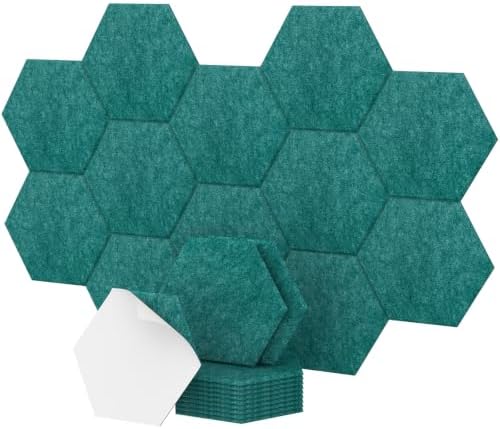 TONOR 12 Pack High Density Hexagon Acoustic Panels by TONOR