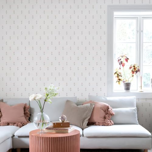 Simon&Siff Vintage Floral Wallpaper Peel and Stick 17.3" x 120" - Image 4