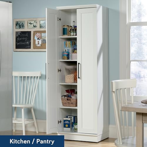 Sauder HomePlus Storage Cabinet/ Pantry cabinets, Soft White finish - Image 4