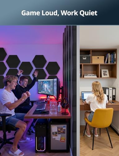 Kuchoow Acoustic MLV Hexagon Soundproof Foam Panels Sound Dampening & Absorbing - Image 6