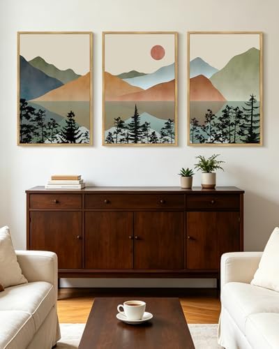 KUVIOKE Landscape Mountain Wall Art 24x36in - Image 6