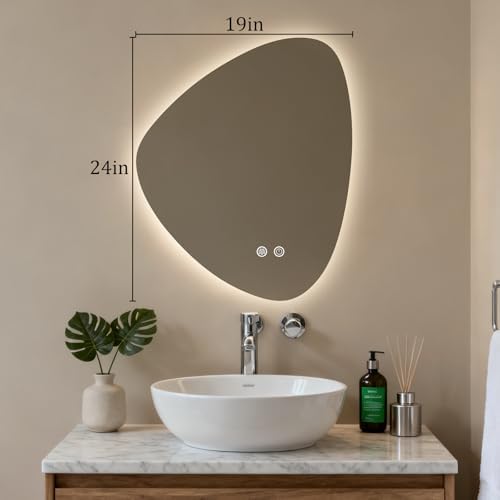 HOMECOOKIN LED Irregular Bathroom Mirror - Image 6