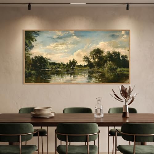 Aryroi Vintage Landscape Framed Canvas Wall Art Set- 40"x20"x1 - Image 4