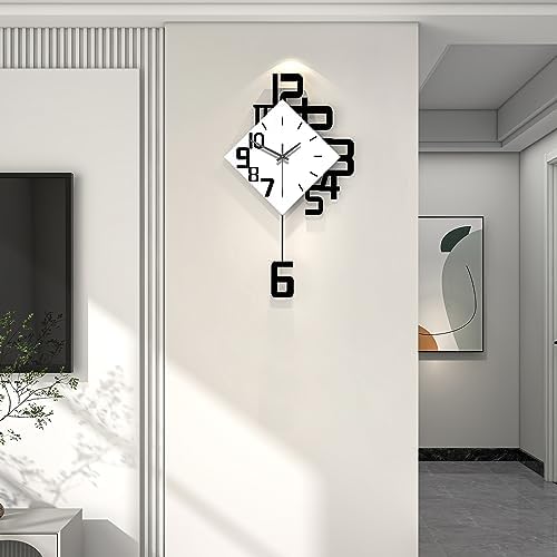 Decorative Wall Clock for Living Room Large Modern Clocks Silent - Image 2