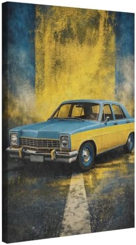 InkFlow Posters Vintage Car Canvas Poster by InkFlowPosters