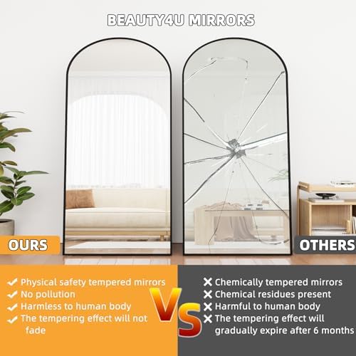Beauty4U 79" x 39" Arched Full Length Mirror - Image 5