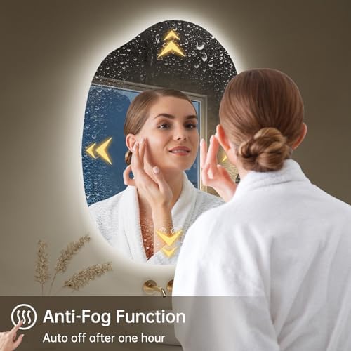 24x32 Irregular LED Bathroom Mirror - Image 3