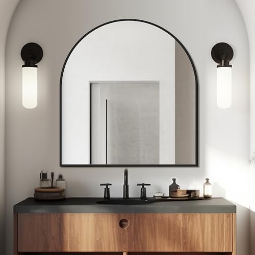 FICTOR 30" x 32" Arched Bathroom Vanity Mirror - Image 3