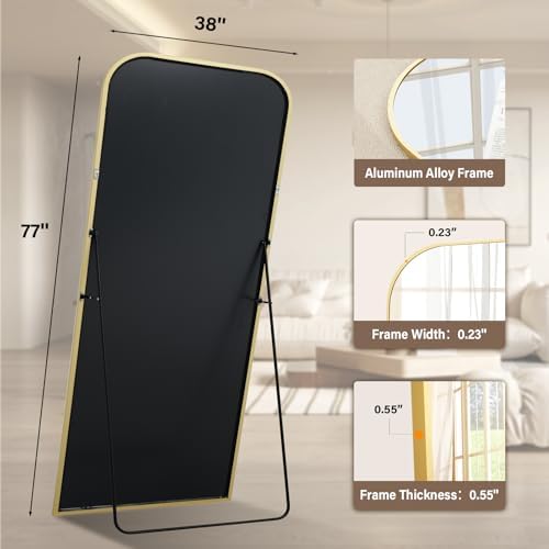 XRAMFY 77x38 Inch Floor Length Mirror - Image 2