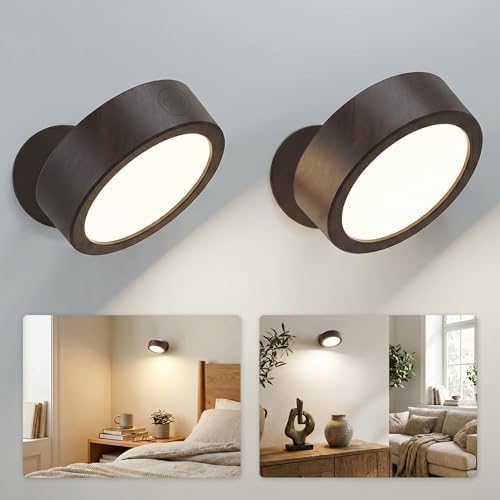 EZVALO LED Wall Mounted Light, 3000mAh Rechargeable Cordless Wall Sconce by EZVALO