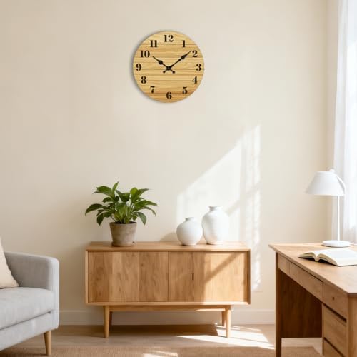 14 Inch Wall Clocks, Silent Battery Operated Analog Clock - Image 2