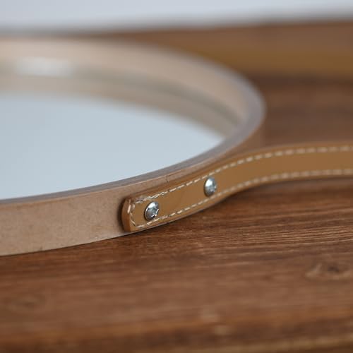 Natural Round Hanging Mirror - Image 5