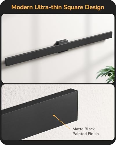 EDISHINE 47.2" LED Outdoor Wall Light, Modern Black Linear Wall Sconce - Image 6
