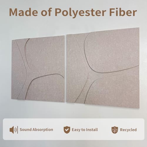 3D Decorative Felt Double-layer Acoustic Panels Fracture Pattern - Image 4