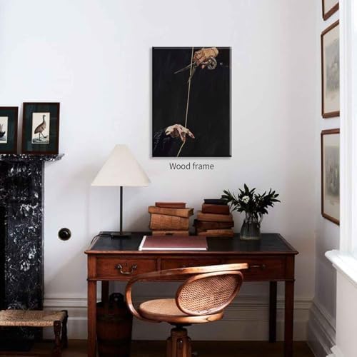 Gothic Dark Academia Poster Moody Aesthetic Canvas Wall Art 08x10 inch Framed - Image 5