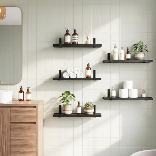 Fixwal Floating Shelves for Wall, Width 4.75 Inches - Image 2