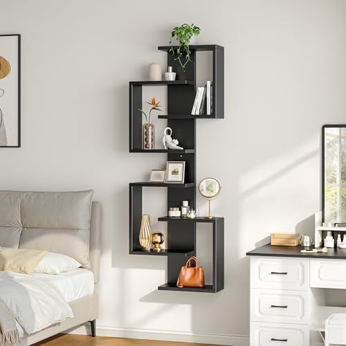 REIBII 8 Tier Floating Shelves, DIY Wall Mounted Shelves, Lack Shelf by REIBII