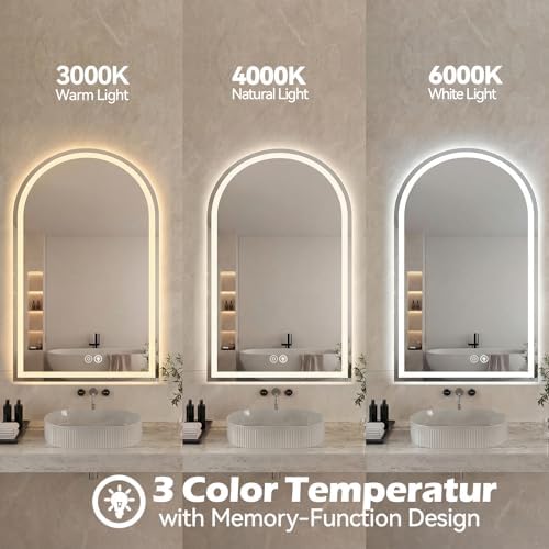 Arched LED Bathroom Mirror - Image 5