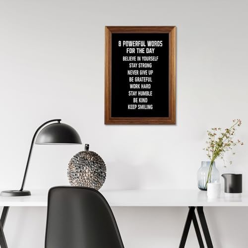 8 Powerful Words For The Day Motivational Canvas Wall Art, Positive Affirmation - Image 5