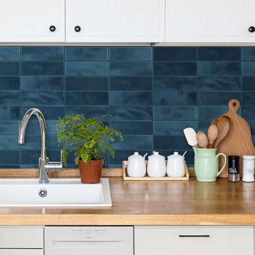 Select 5 Pack Peel and Stick Backsplash Square Tiles, 12x12 in - Image 5