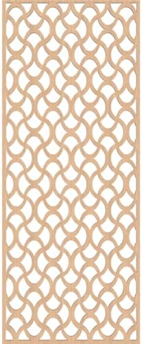 Resort Decorative Pierced Fretwork Wood Wall Panels, 19 3/8"W x 49 3/8"H x 3/8"T - Image 2