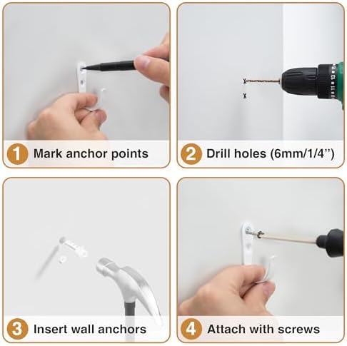 10Pcs Wall Hooks, Holds Up to 40 lbs - Image 6