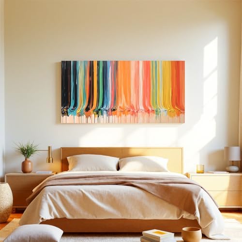 Modern Abstract Colorful Canvas Art Wall - Image 3