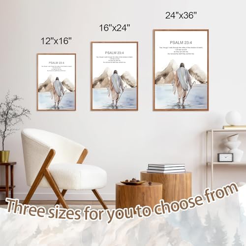 CHDITB Bible Verse Scripture Wall Art, Religious Christian Jesus Decor - Image 6