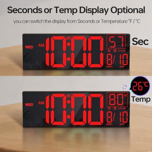 JALL 16.2" Large Digital Wall Clock - Image 4